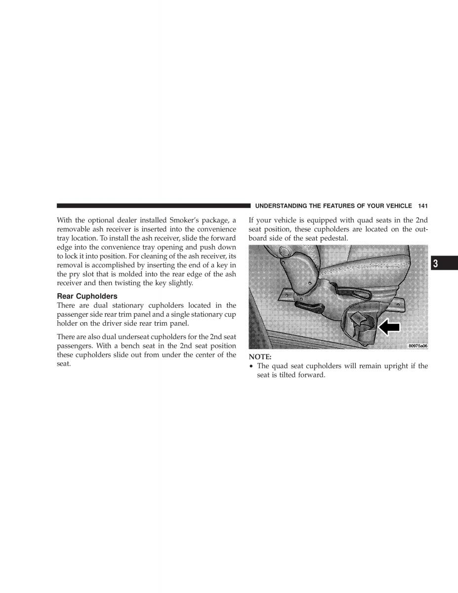 Chrysler Voyager Town and Country Plymouth Voyager owners manual / page 141