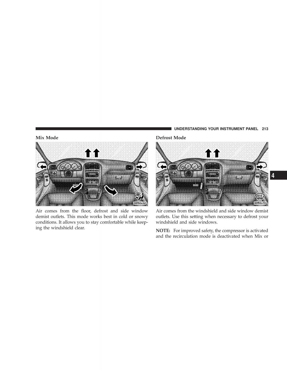 manual chrysler voyager chrysler voyager town and country plymouth voyager owners manual / page 213