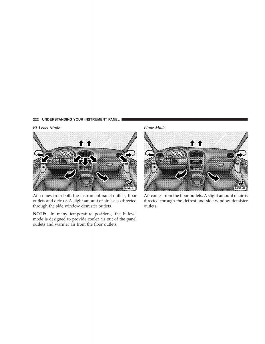 manual chrysler voyager chrysler voyager town and country plymouth voyager owners manual / page 222