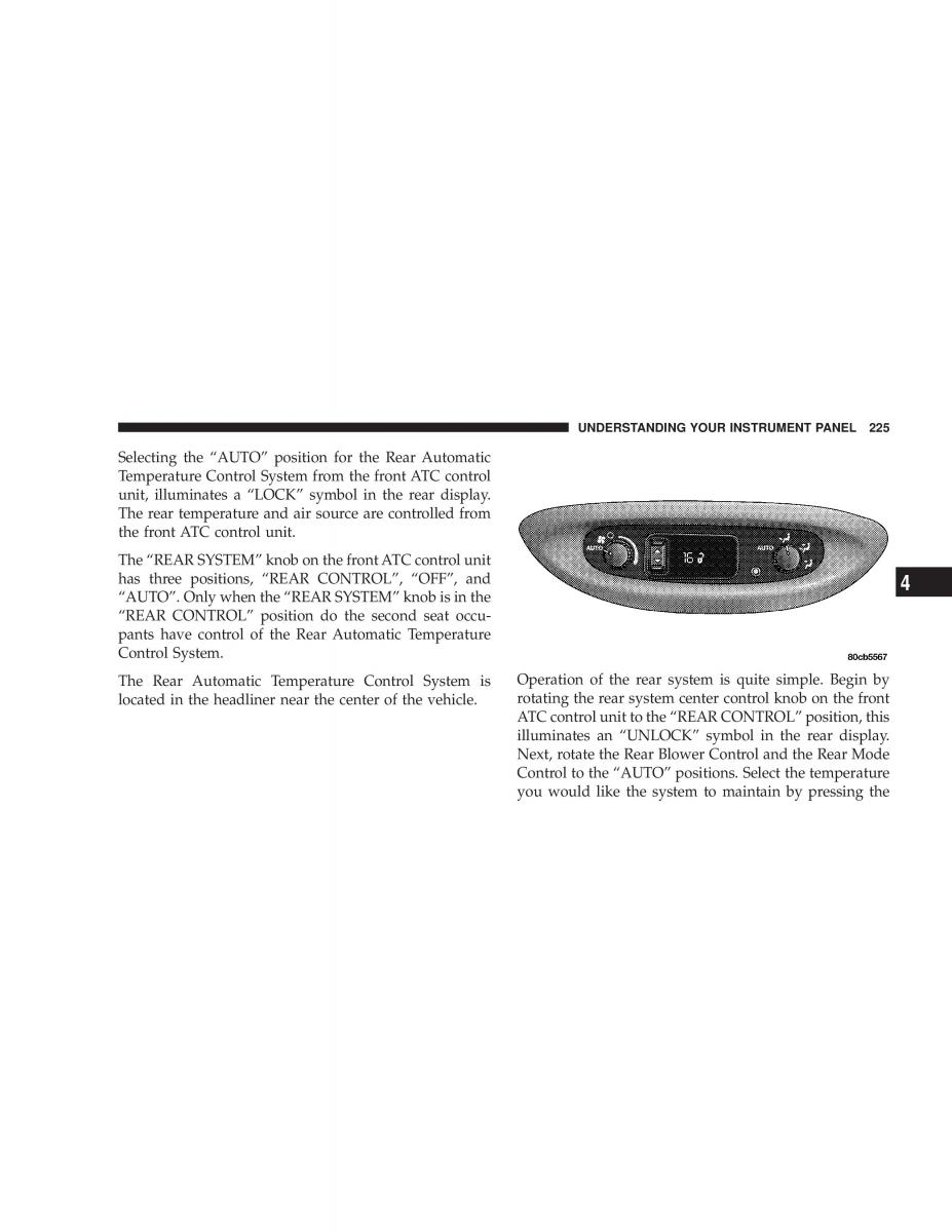 Chrysler Voyager Town and Country Plymouth Voyager owners manual / page 225