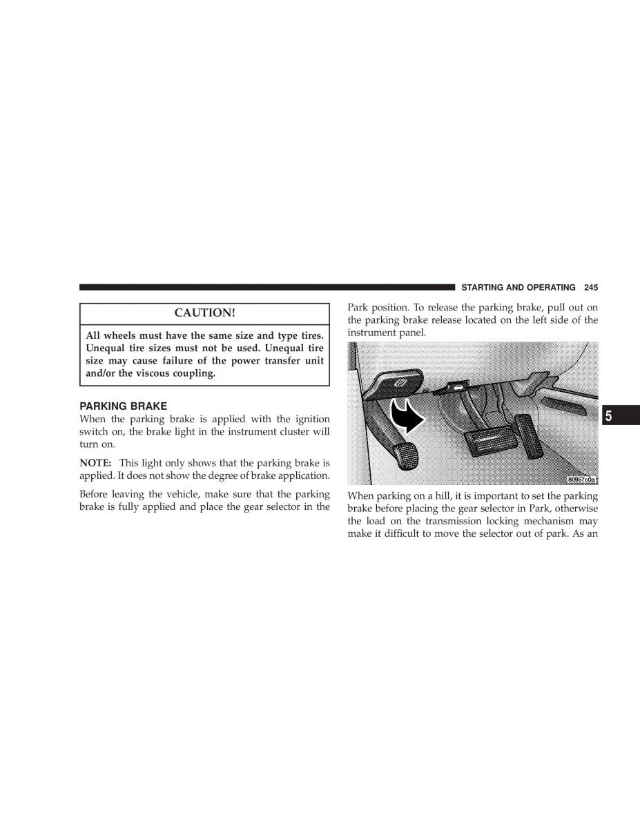 manual chrysler voyager chrysler voyager town and country plymouth voyager owners manual / page 245