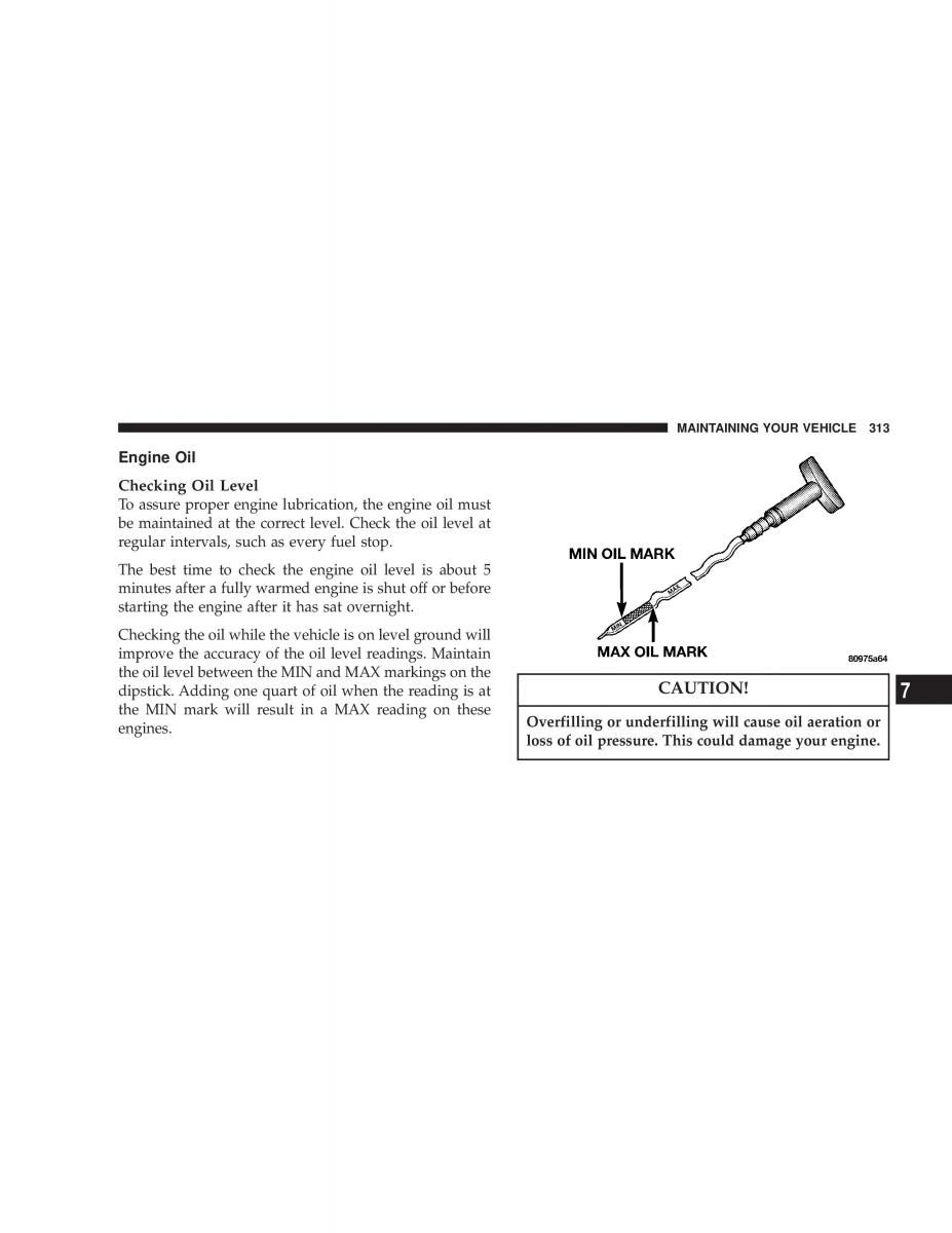Chrysler Voyager Town and Country Plymouth Voyager owners manual / page 313
