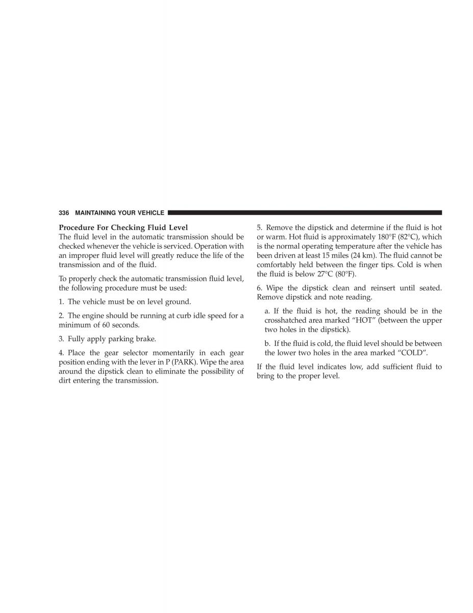 Chrysler Voyager Town and Country Plymouth Voyager owners manual / page 336
