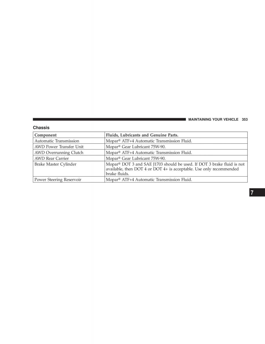 Chrysler Voyager Town and Country Plymouth Voyager owners manual / page 353
