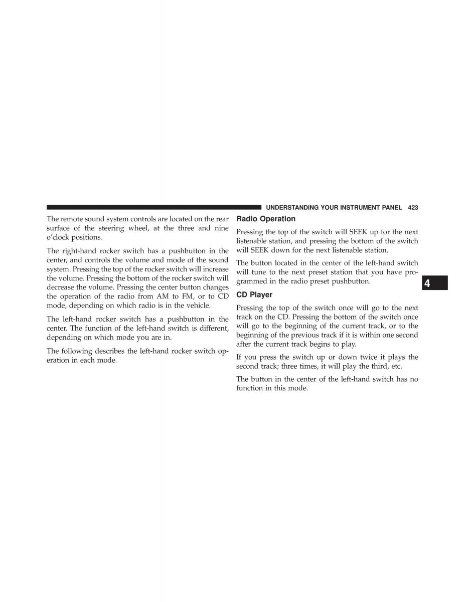 Chrysler Grand Voyager V 5 Town and Country Lancia Voyager owners manual / page 425