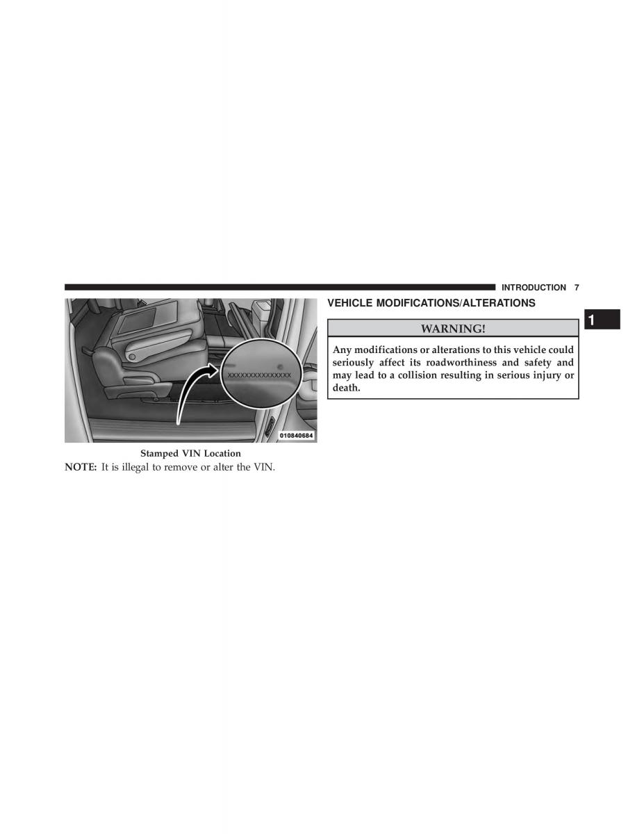 Chrysler Grand Voyager V 5 Town and Country Lancia Voyager owners manual / page 9