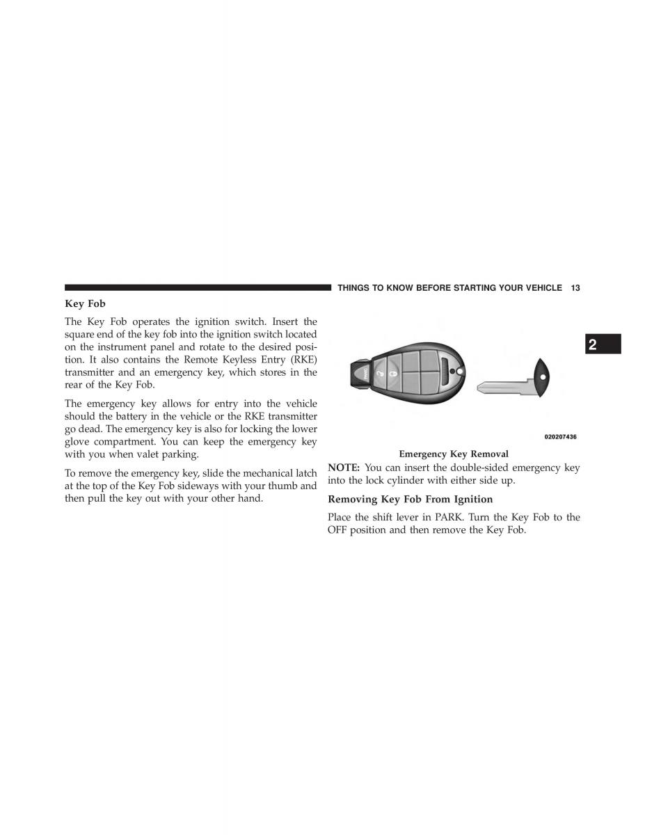 Chrysler Grand Voyager V 5 Town and Country Lancia Voyager owners manual / page 15