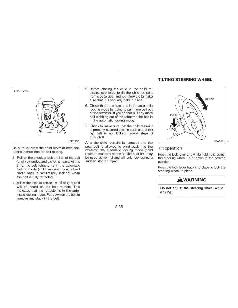 Nissan Maxima IV 4 A32 Cefiro owners manual / page 64