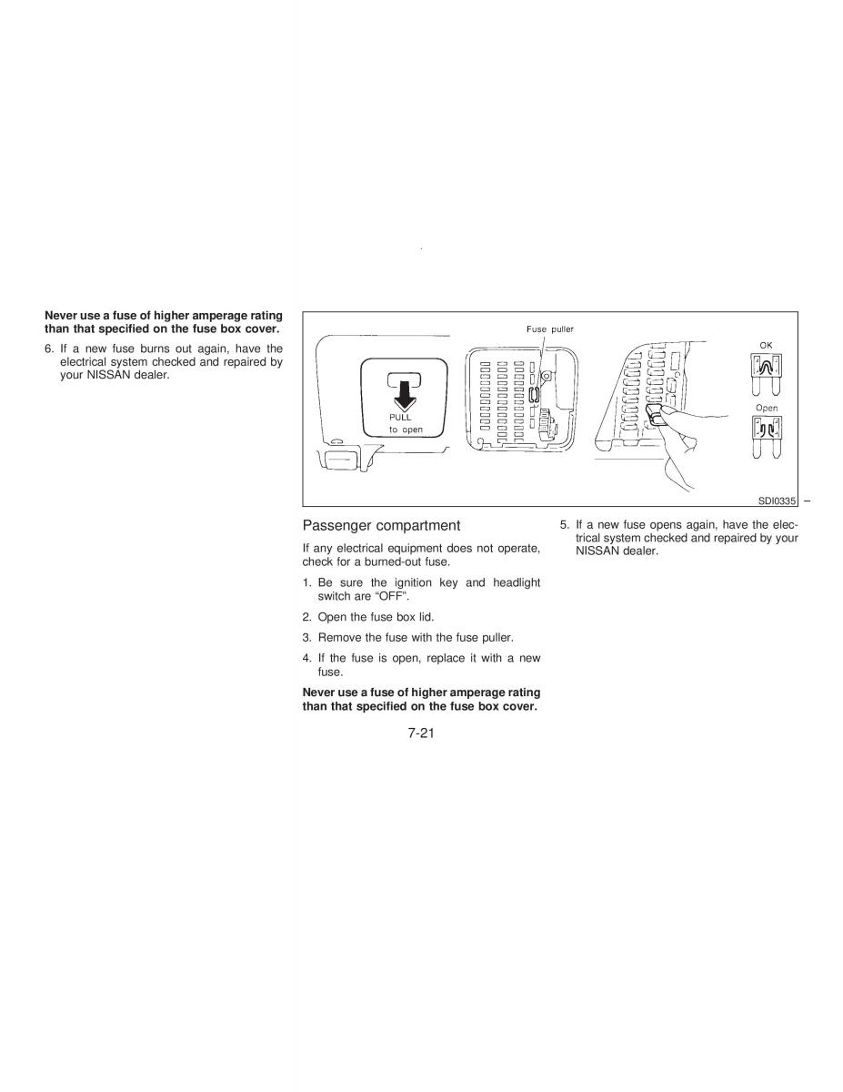 Nissan Maxima IV 4 A32 Cefiro owners manual / page 148