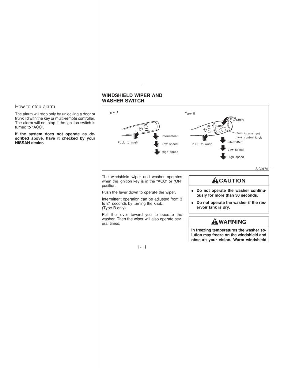 Nissan Maxima IV 4 A32 Cefiro owners manual / page 16