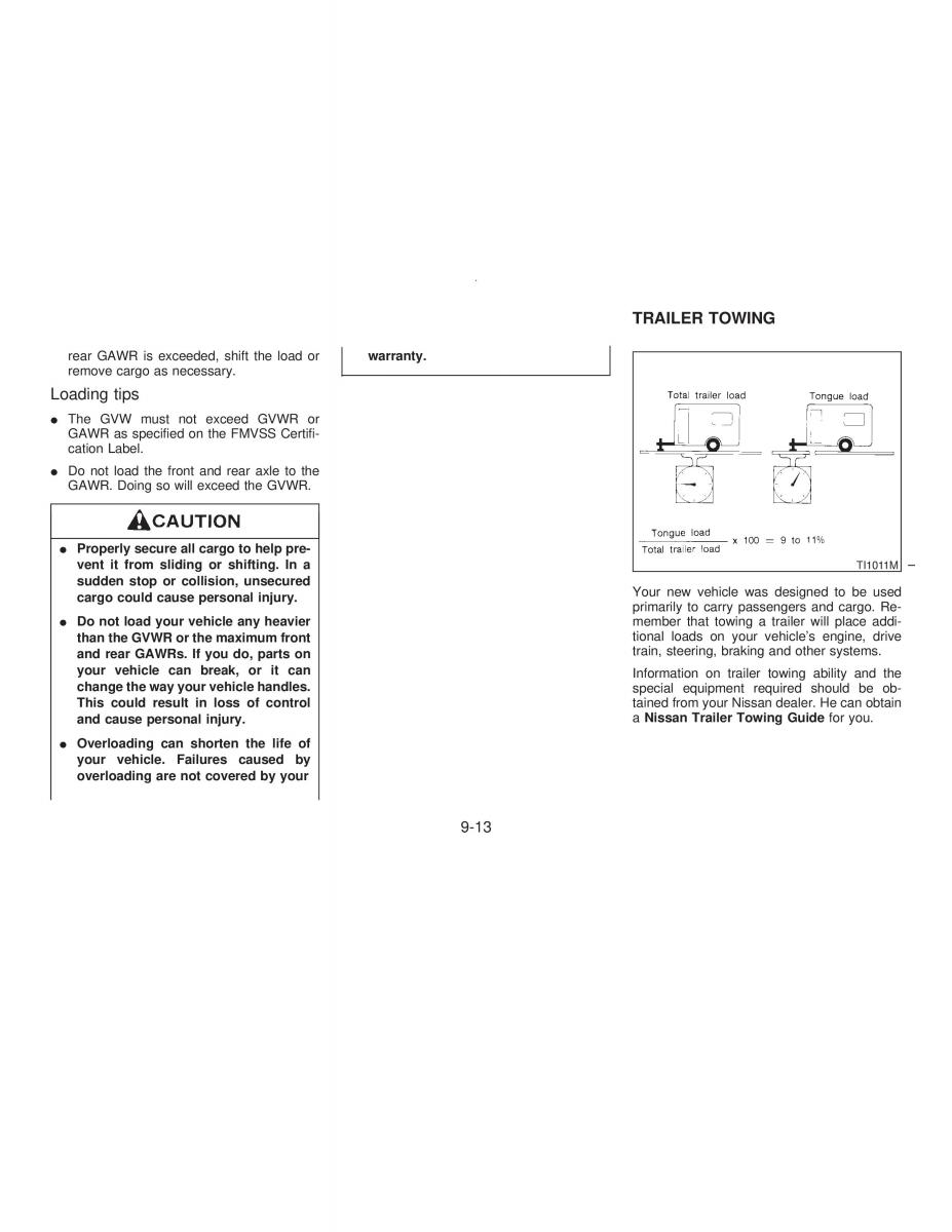 Nissan Maxima IV 4 A32 Cefiro owners manual / page 184