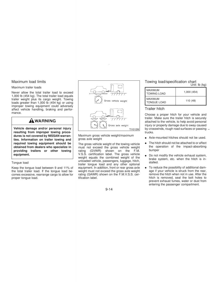 Nissan Maxima IV 4 A32 Cefiro owners manual / page 185