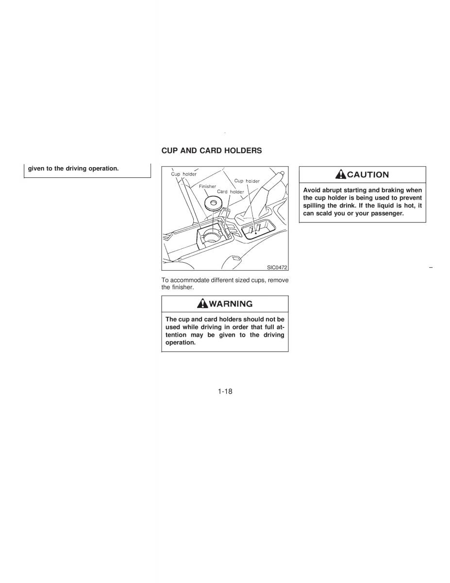 Nissan Maxima IV 4 A32 Cefiro owners manual / page 23