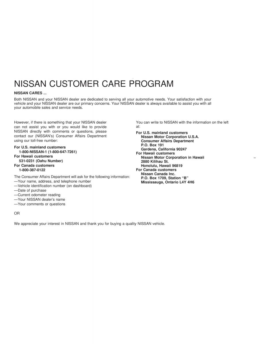 manual  Nissan Maxima IV 4 A32 Cefiro owners manual / page 3