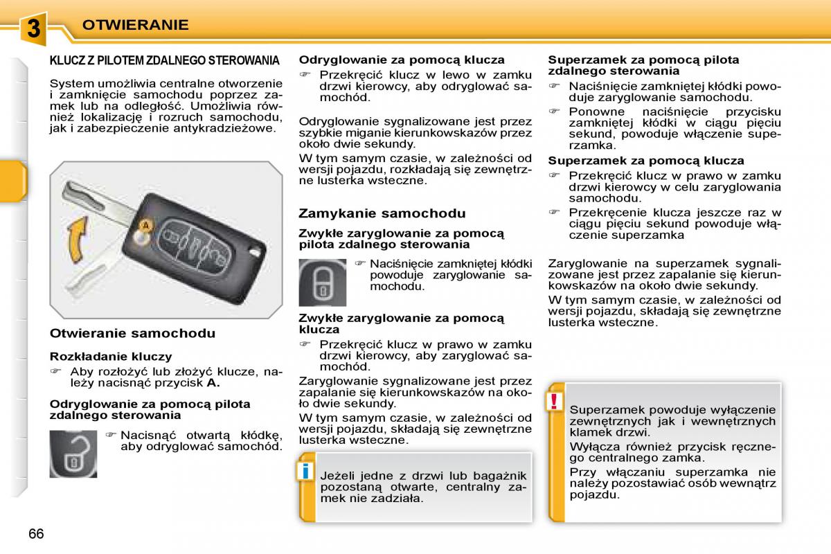 instrukcja obsługi Peugeot 207 Peugeot 207 instrukcja / page 69