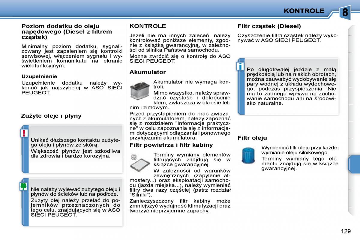 Peugeot 207 instrukcja obslugi / page 141
