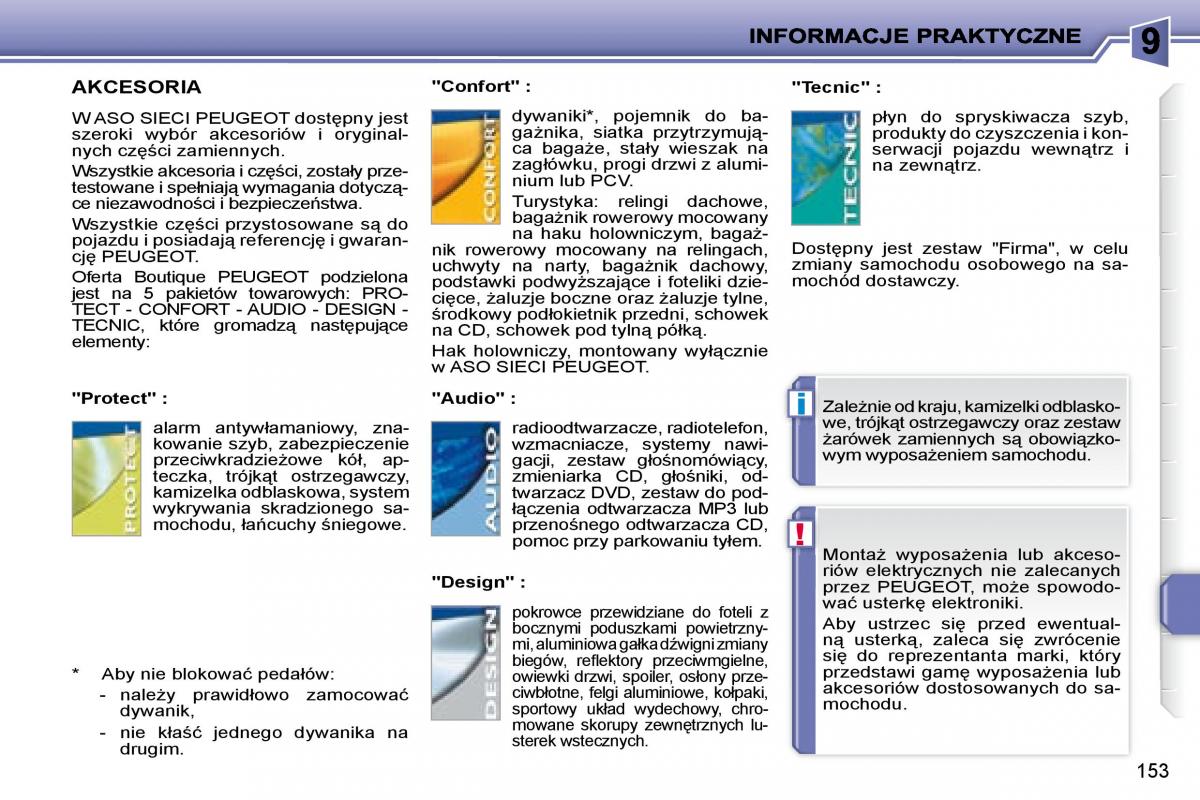 instrukcja obsługi Peugeot 207 Peugeot 207 instrukcja / page 166
