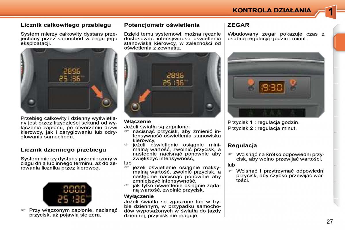 Peugeot 207 instrukcja obslugi / page 24