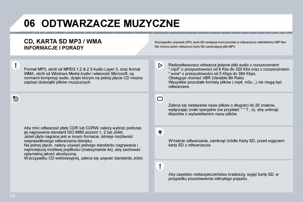 Peugeot 207 instrukcja obslugi / page 242
