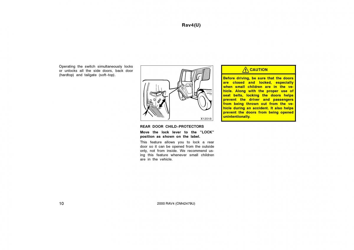 Toyota Rav4 II 2 owners manual / page 18