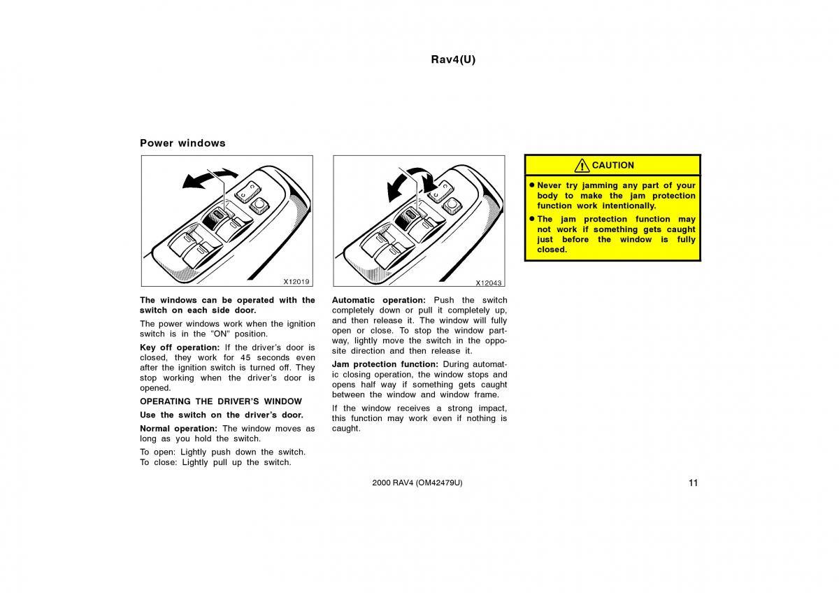 Toyota Rav4 II 2 owners manual / page 19