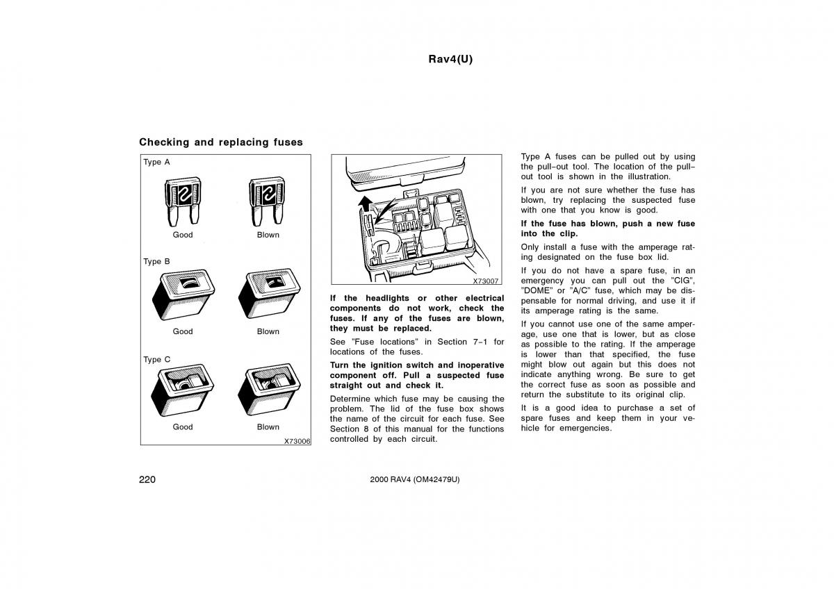 Toyota Rav4 II 2 owners manual / page 228