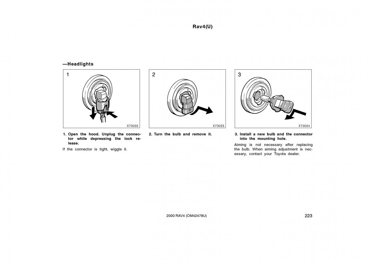 Toyota Rav4 II 2 owners manual / page 231