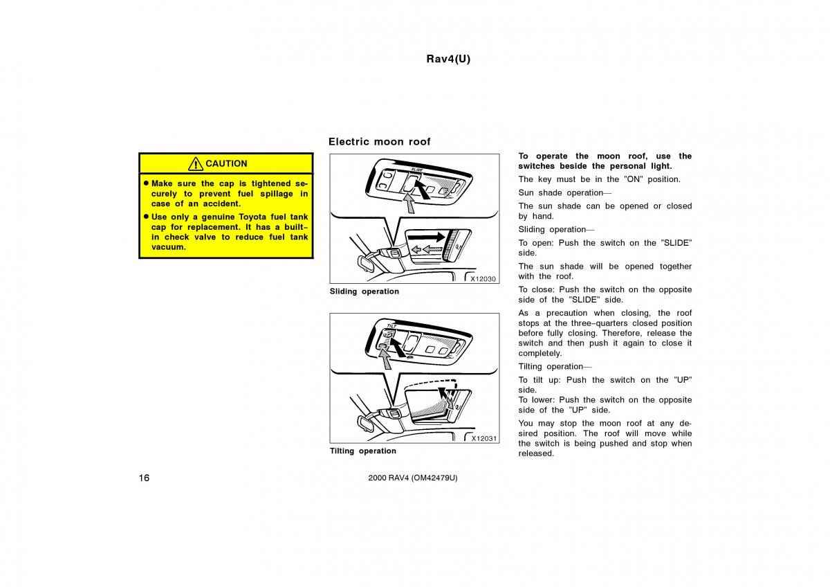 Toyota Rav4 II 2 owners manual / page 24