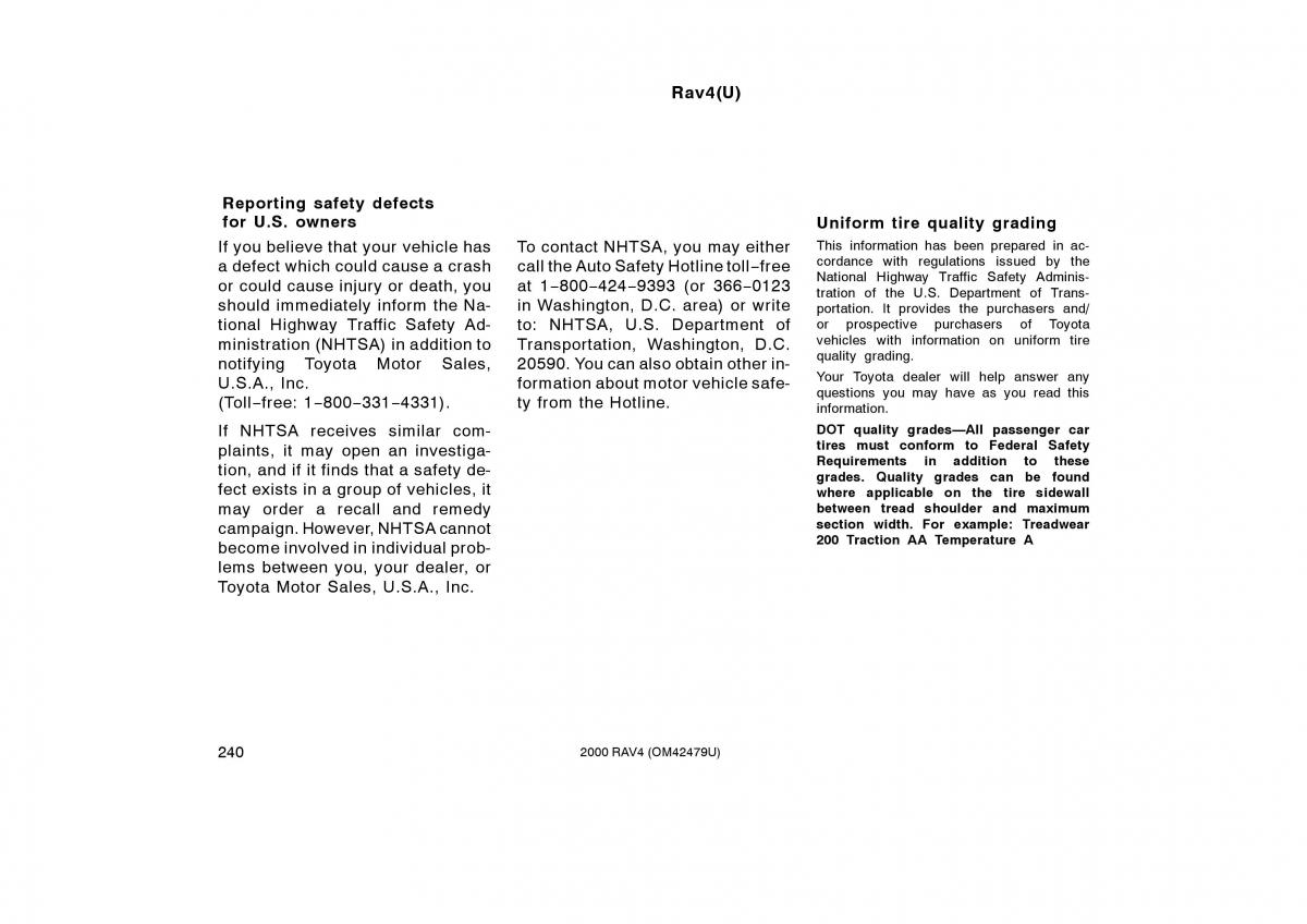 Toyota Rav4 II 2 owners manual / page 248