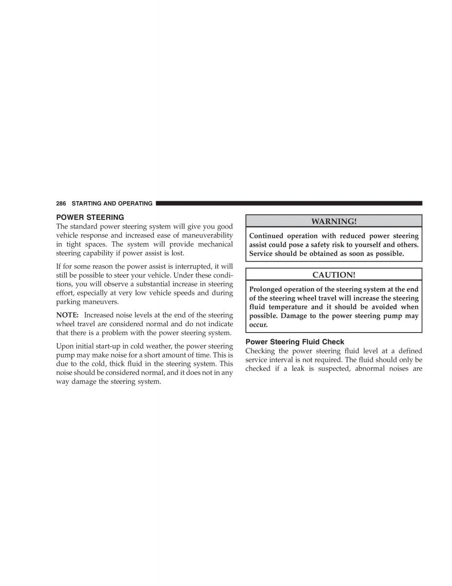 Jeep Patriot owners manual / page 288