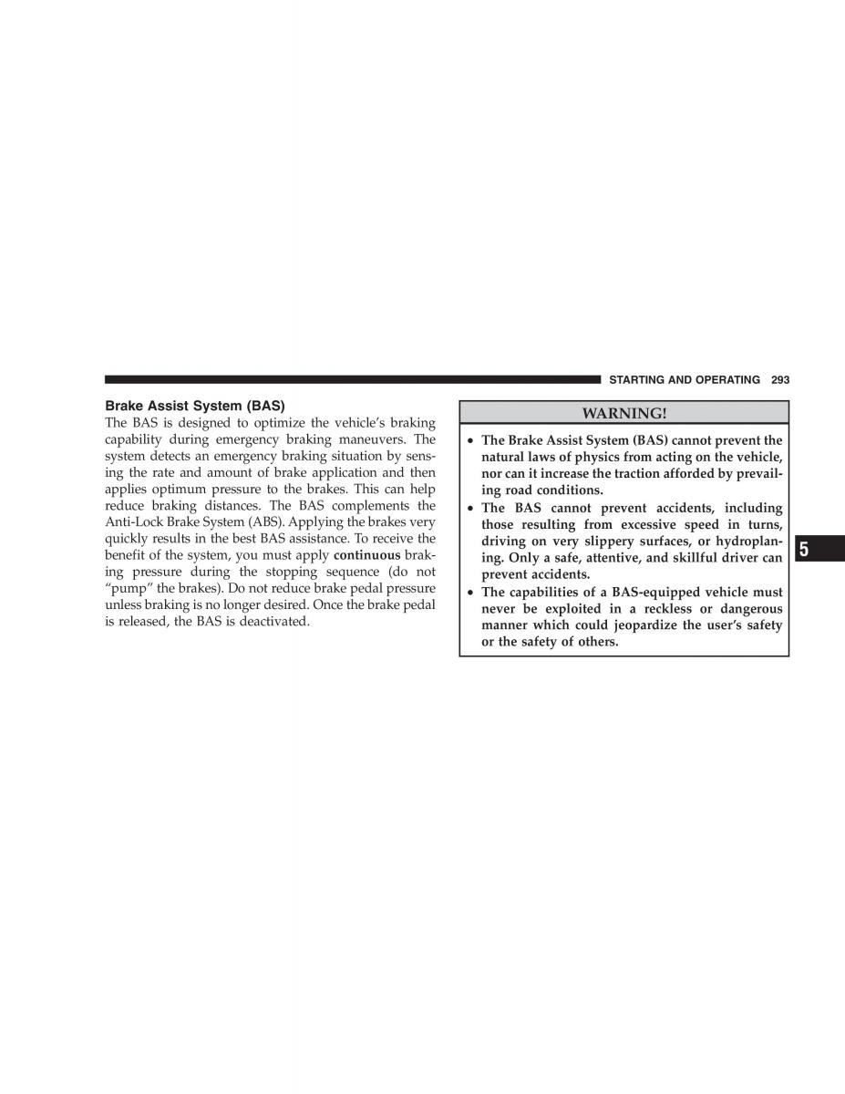 Jeep Patriot owners manual / page 295