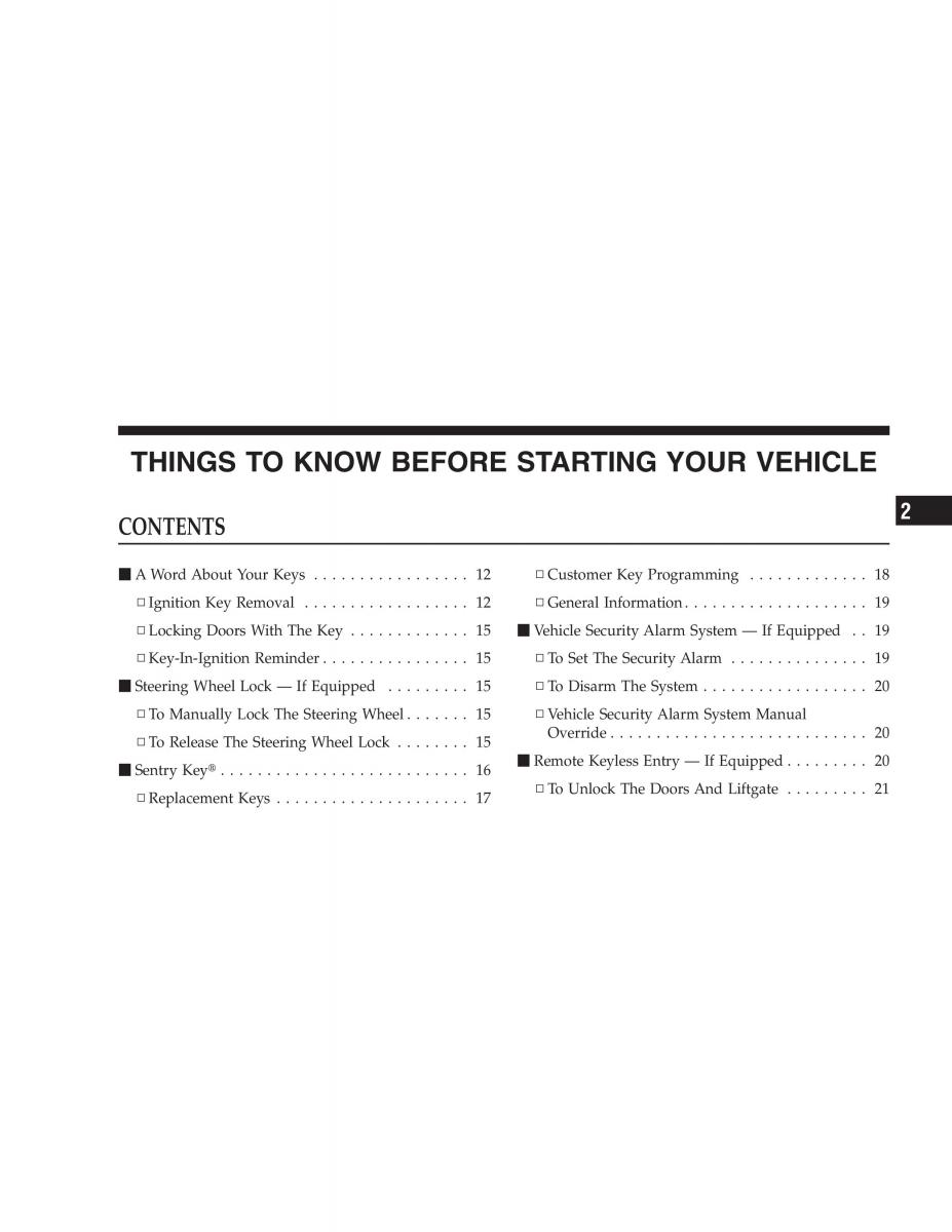 manual  Jeep Patriot owners manual / page 11