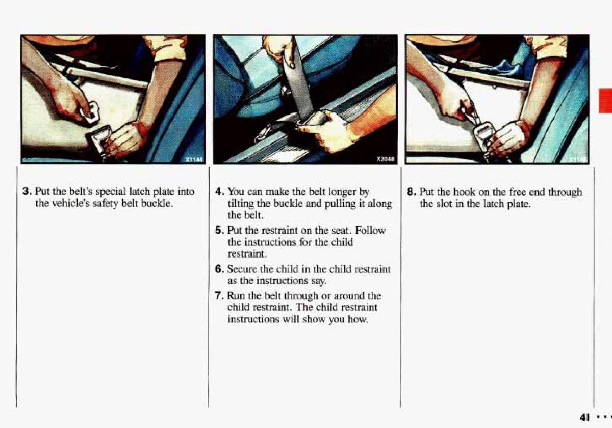 Chevrolet Cavalier II 2 owners manual / page 43