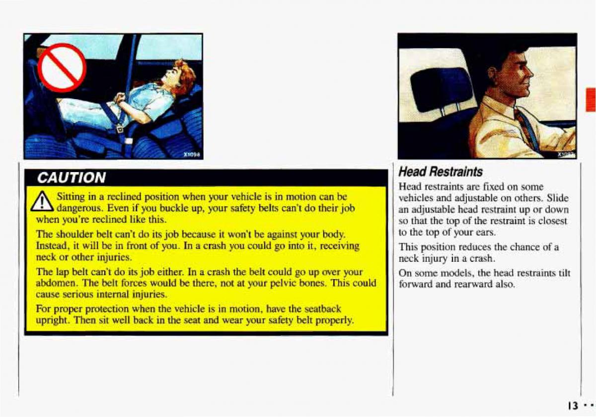 manual  Chevrolet Cavalier II 2 owners manual / page 15
