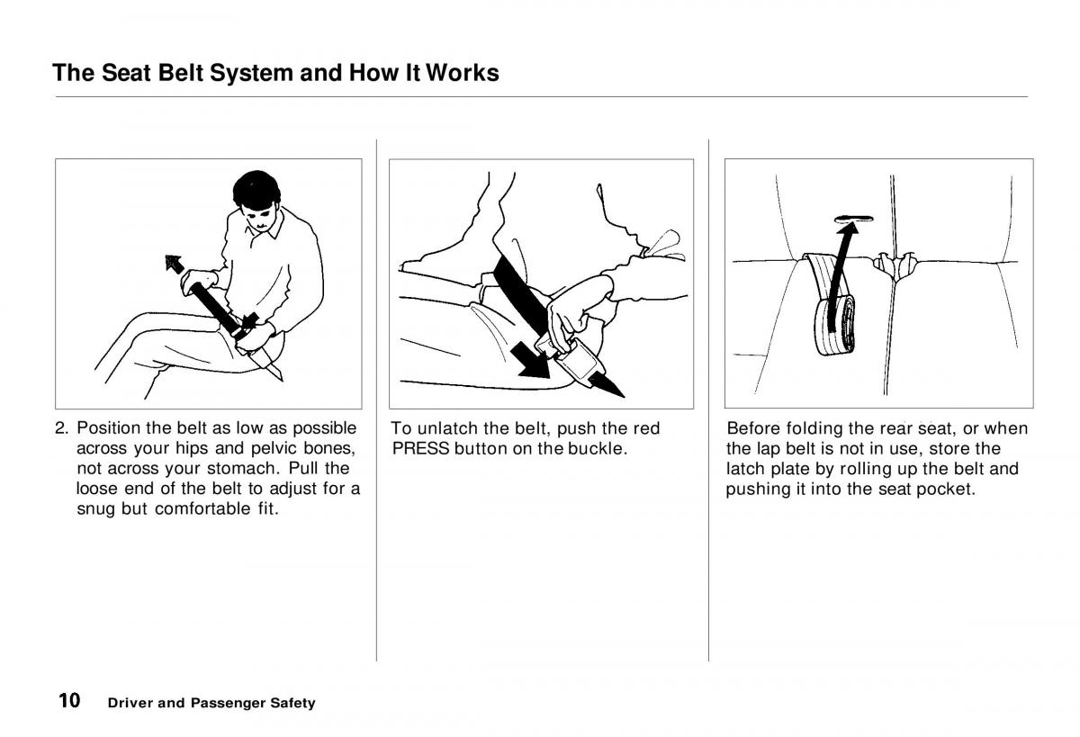 manual  Honda CR V owners manual / page 12