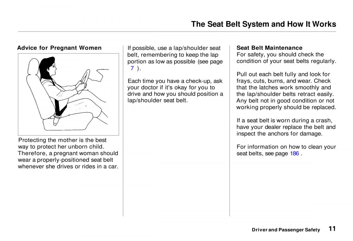 Honda CR V owners manual / page 13