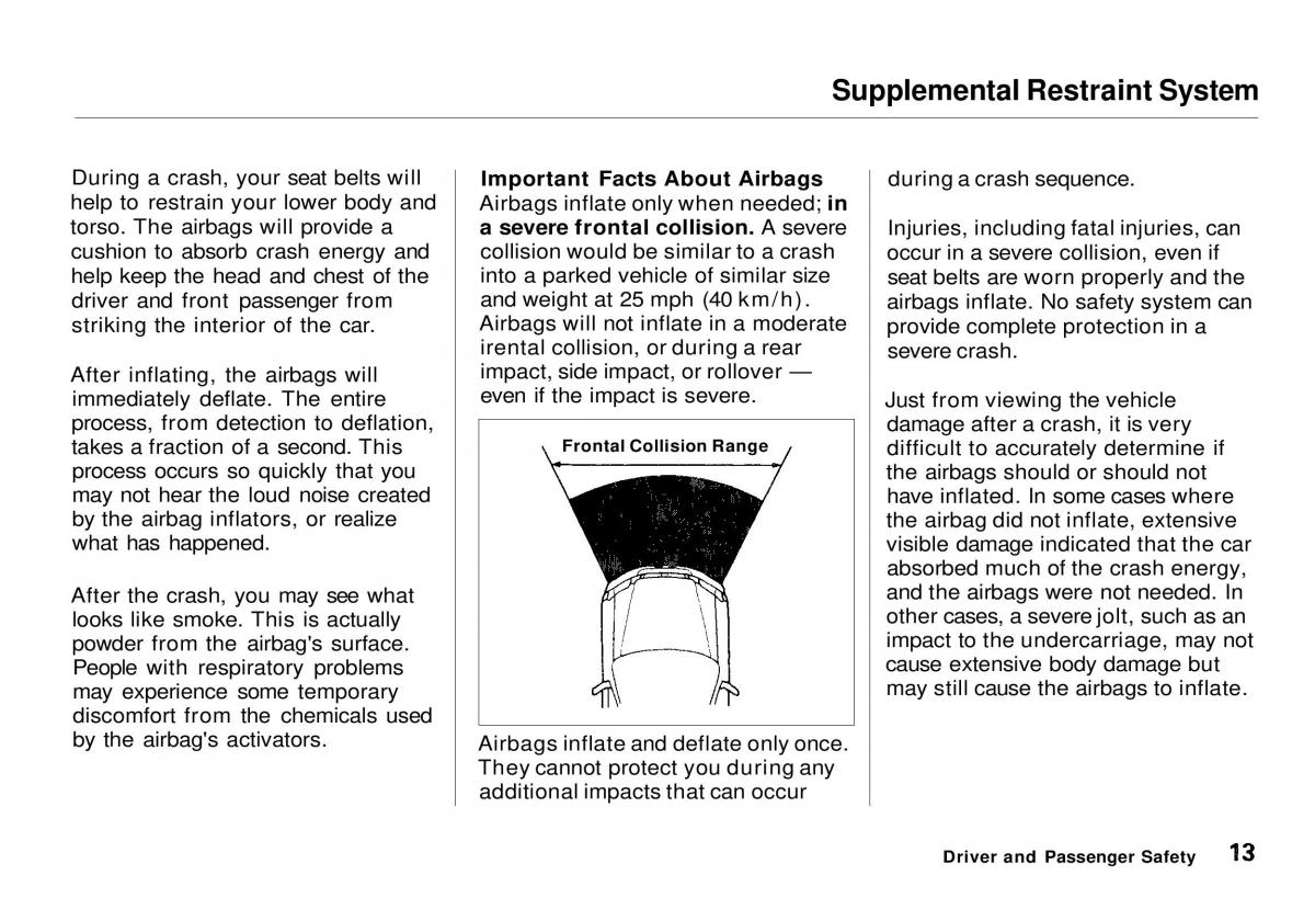 Honda CR V owners manual / page 15