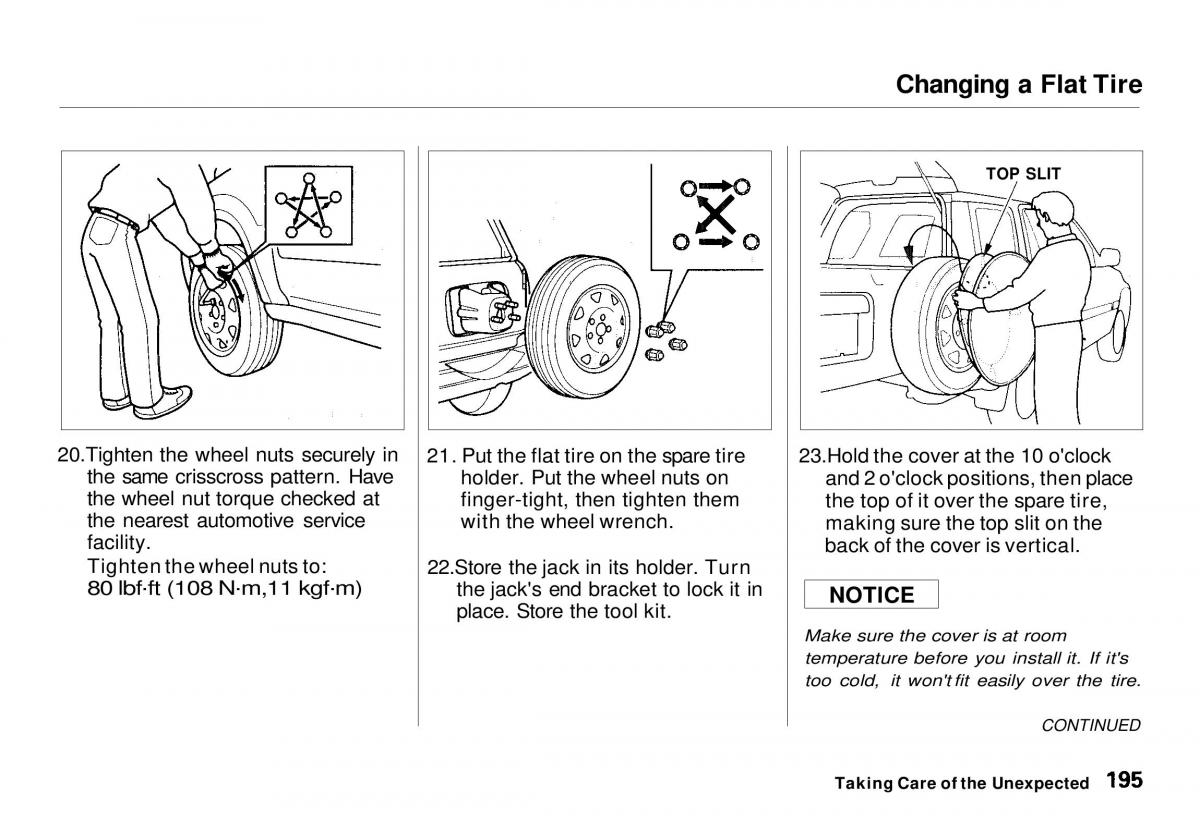 Honda CR V owners manual / page 194