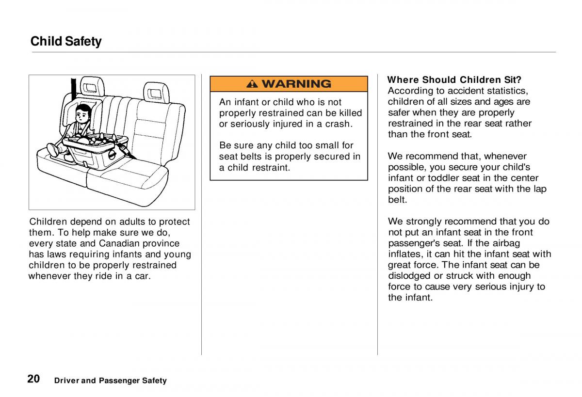 manual  Honda CR V owners manual / page 22