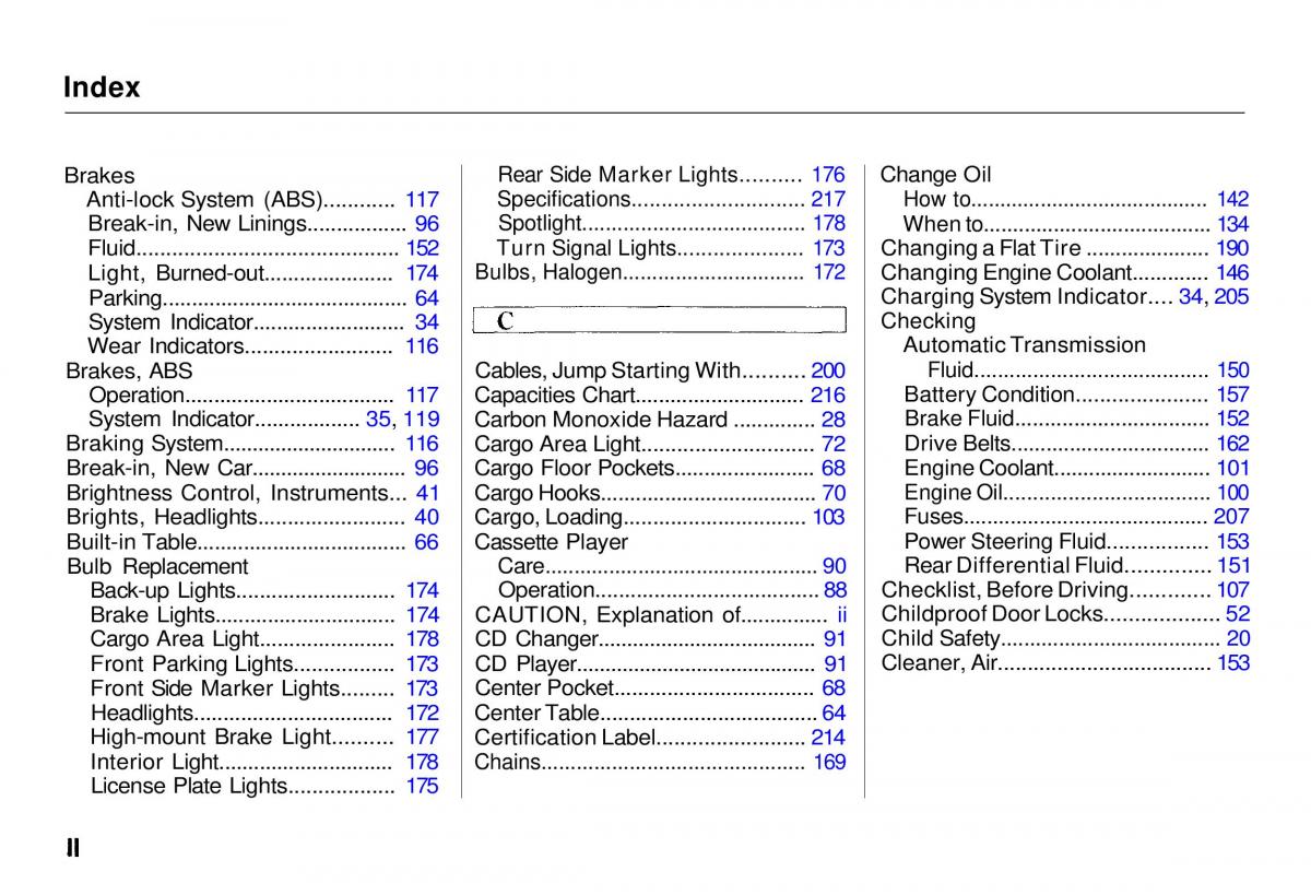 Honda CR V owners manual / page 238