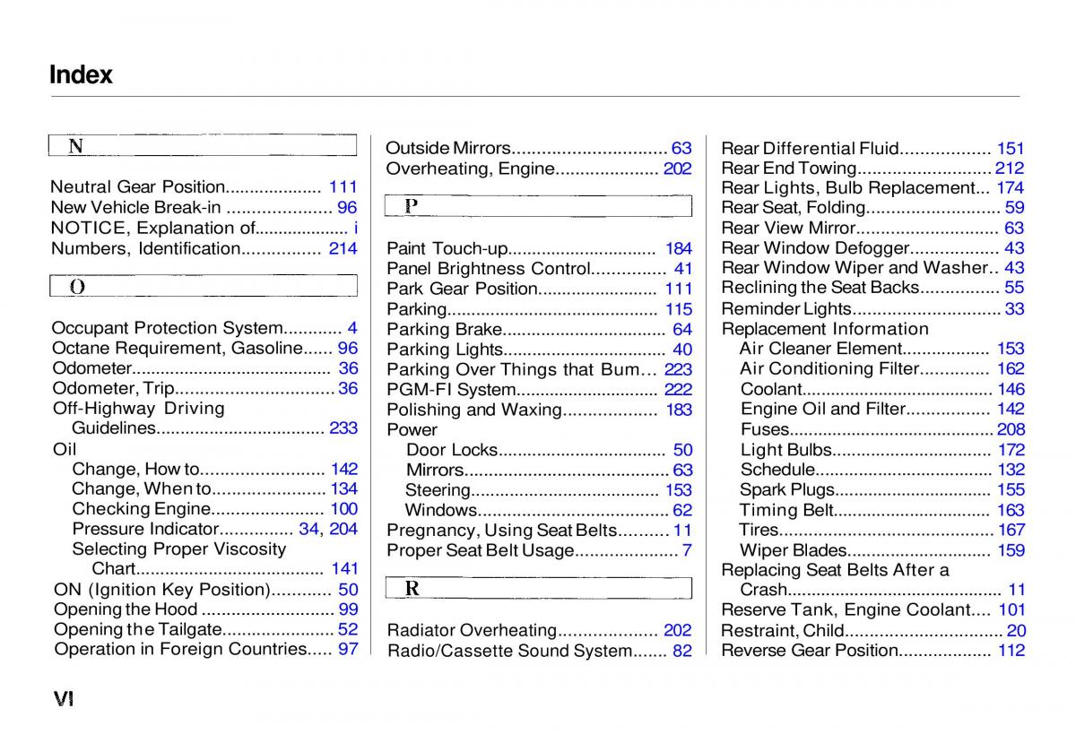 Honda CR V owners manual / page 242