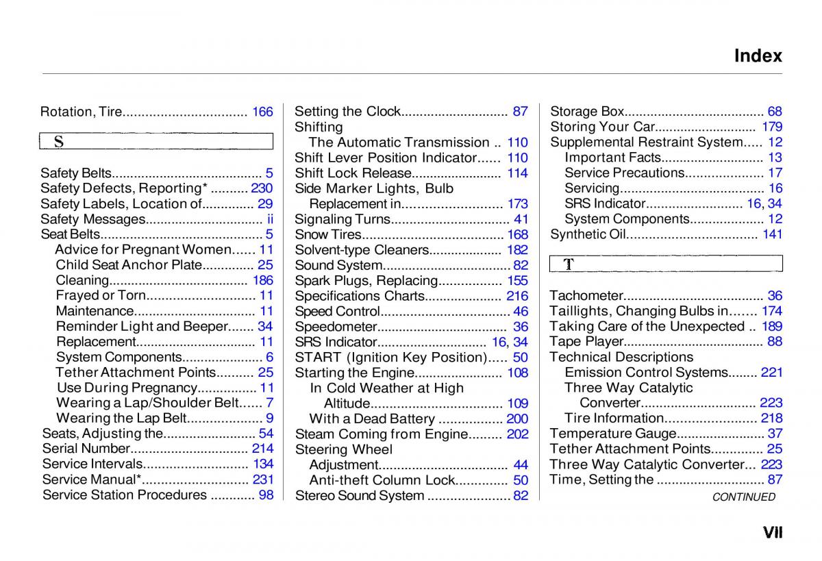 manual  Honda CR V owners manual / page 243