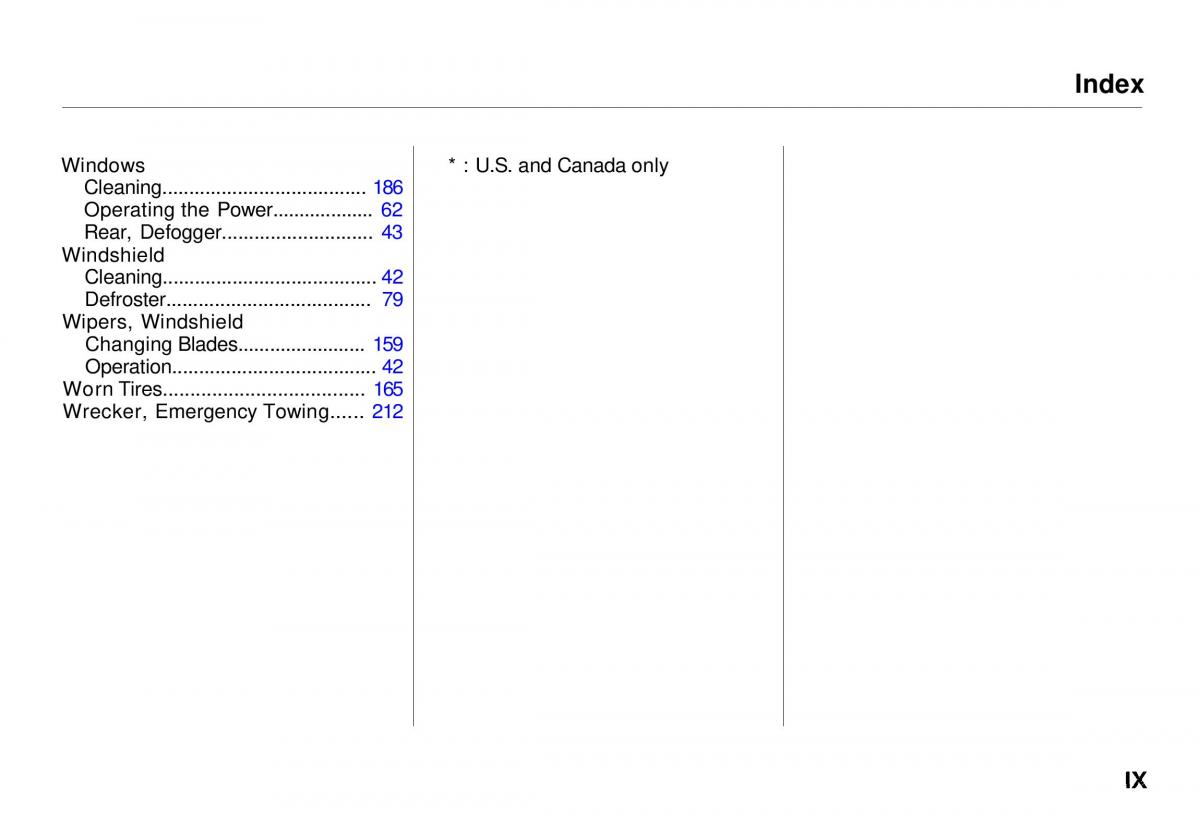 Honda CR V owners manual / page 245