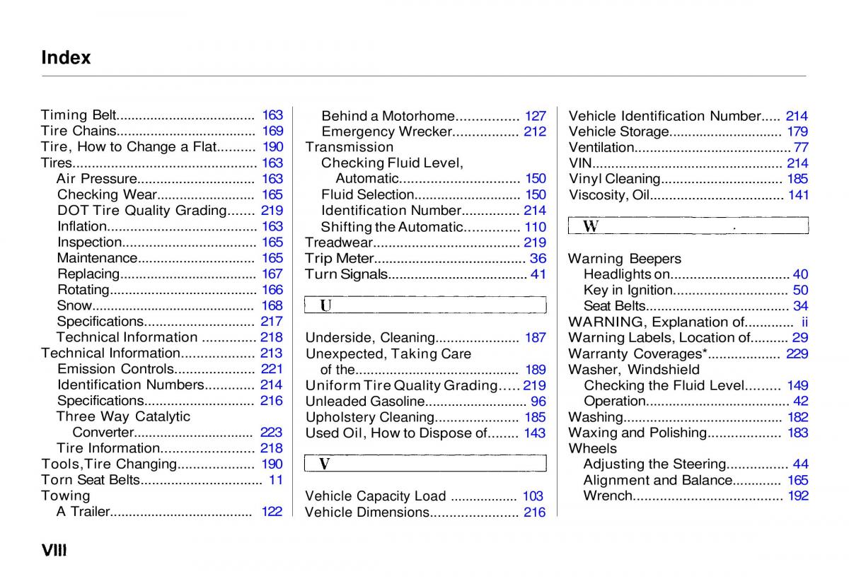 Honda CR V owners manual / page 244