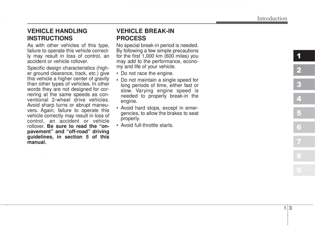 manual  Kia Sportage II 2 owners manual / page 6