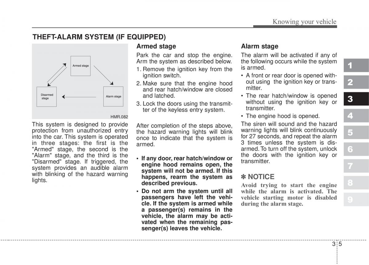 manual  Kia Sportage II 2 owners manual / page 14