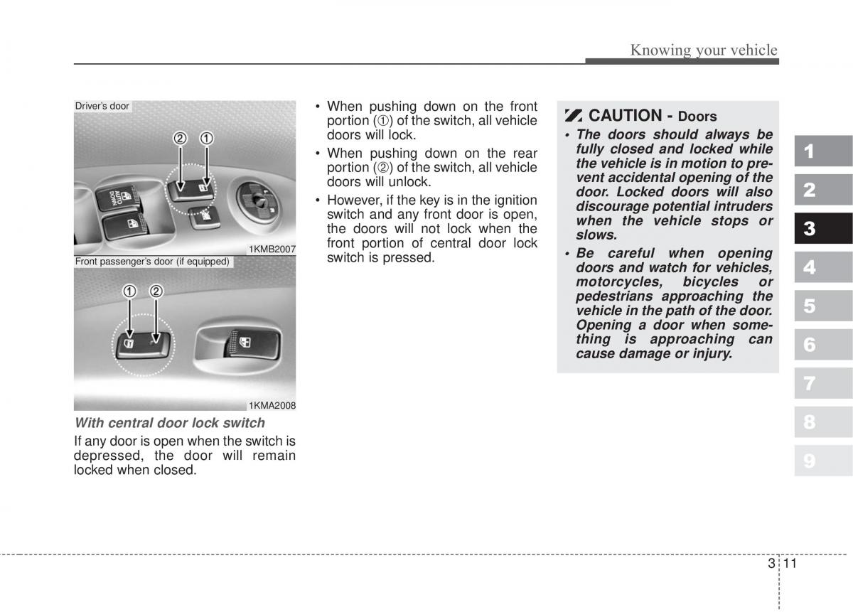 Kia Sportage II 2 owners manual / page 20