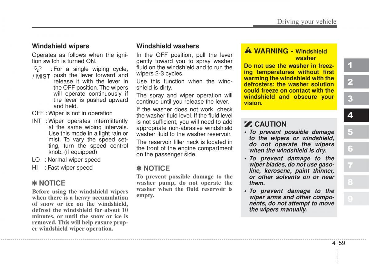 Kia Sportage II 2 owners manual / page 206