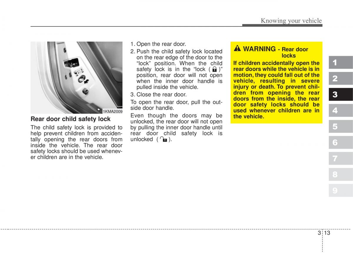 manual  Kia Sportage II 2 owners manual / page 22