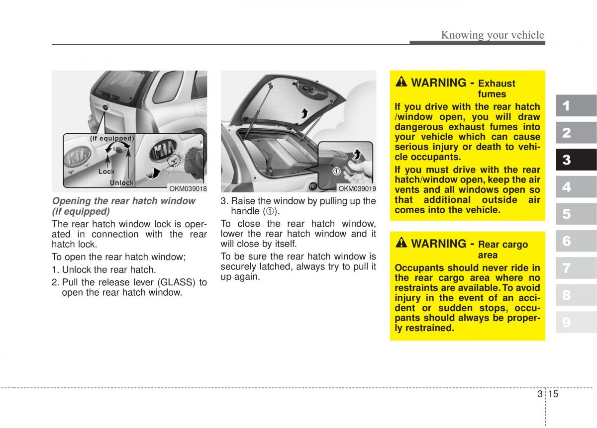 Kia Sportage II 2 owners manual / page 24